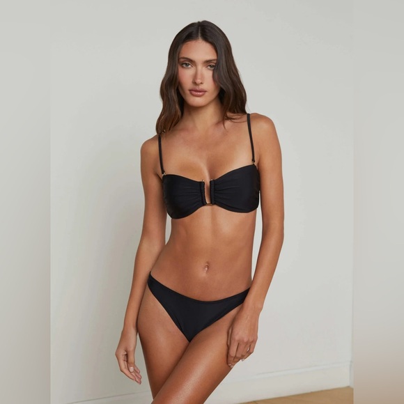 L’AGENCE black Krysta Bandeau Top - Picture 1 of 8